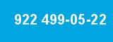 922 499-05-22 922 499-05-22